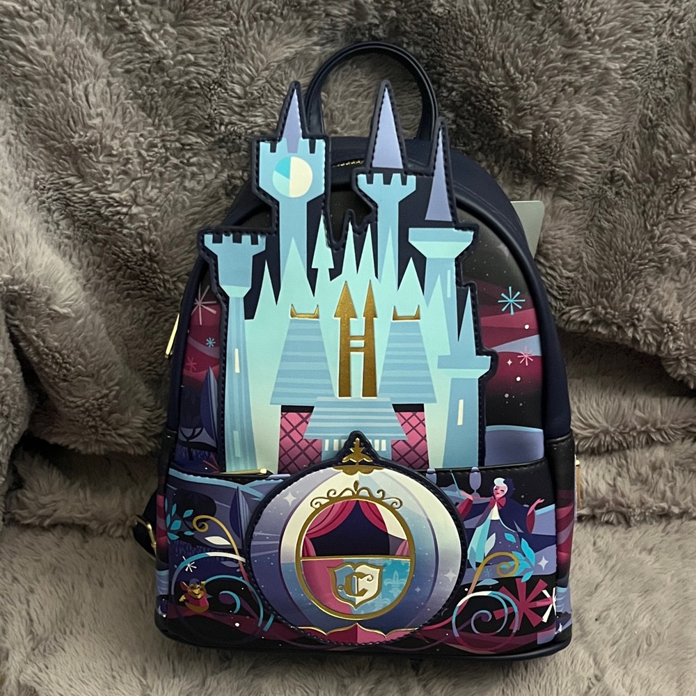 Disney Enchanted Castle Backpack - Blue and Purple